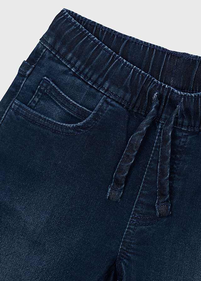 Soft denim jogger pants