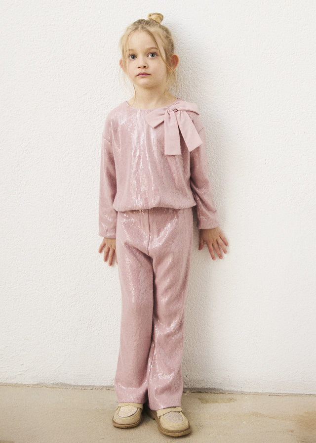 Sequined pants set
