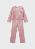 Sequined pants set