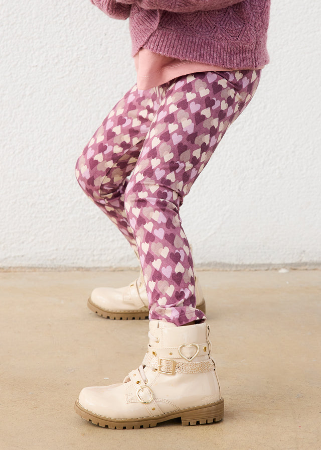 Knit printed leggings