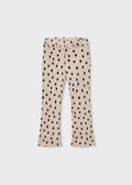 Rib knit flare leggings