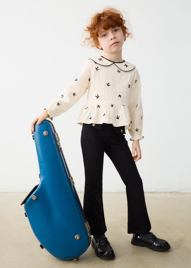 Fleece flare leggings