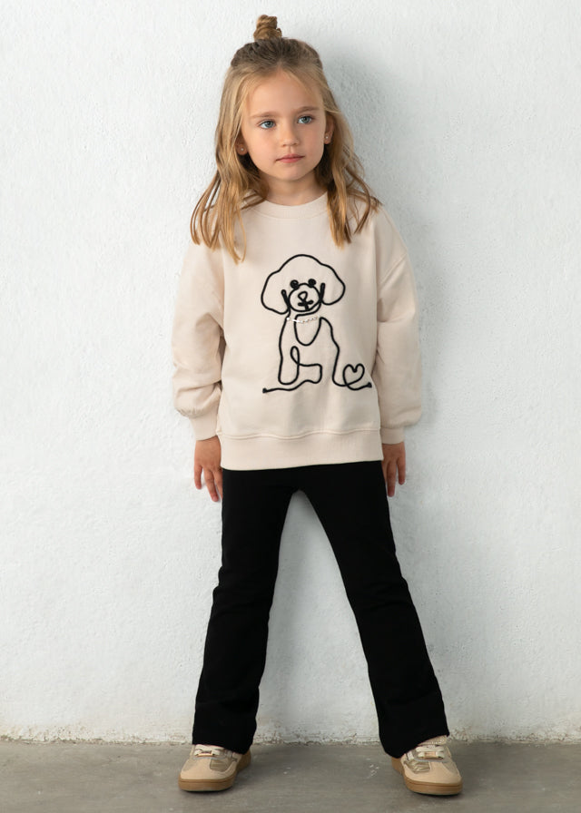 Drawstring fleece leggings set