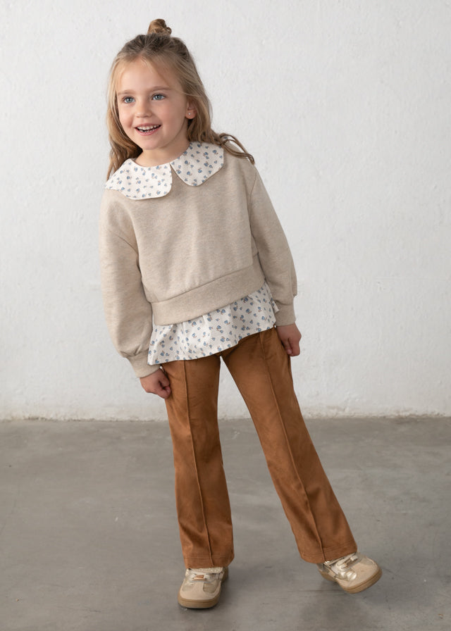 Suede leggings set