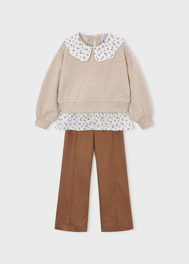 Suede leggings set