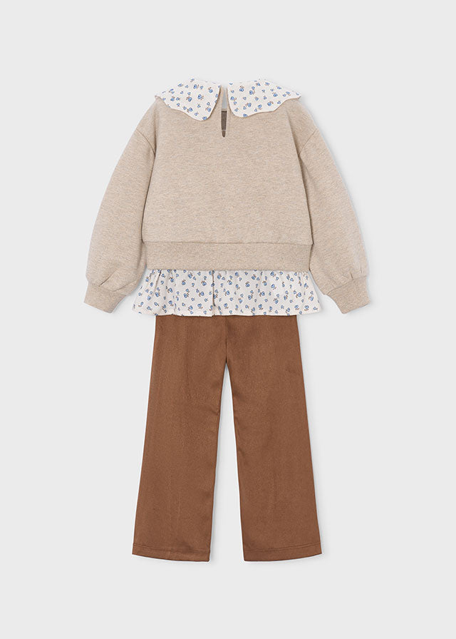 Suede leggings set