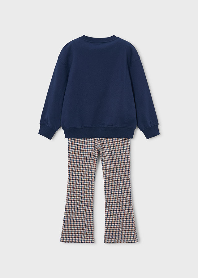 Printed fleece leggings set