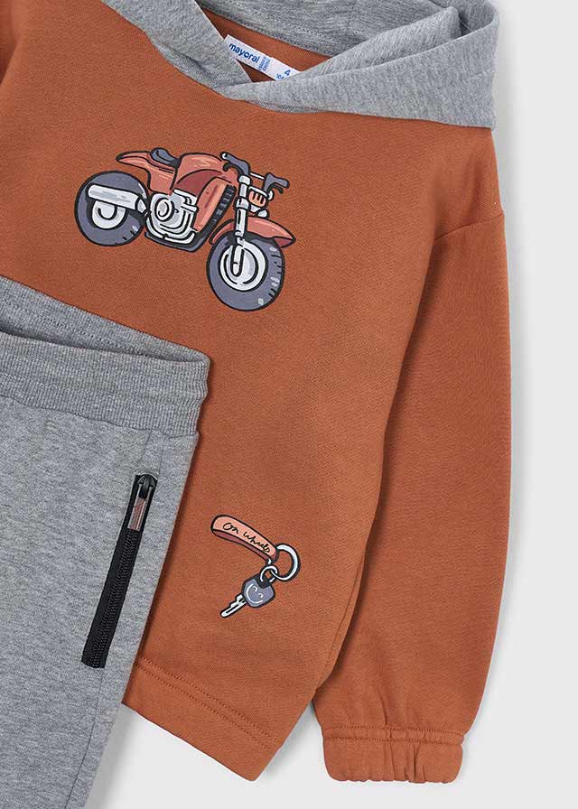 Moto pullover tracksuit