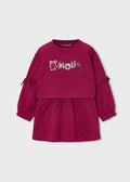Emboridered fleece dress