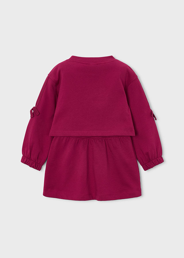 Emboridered fleece dress