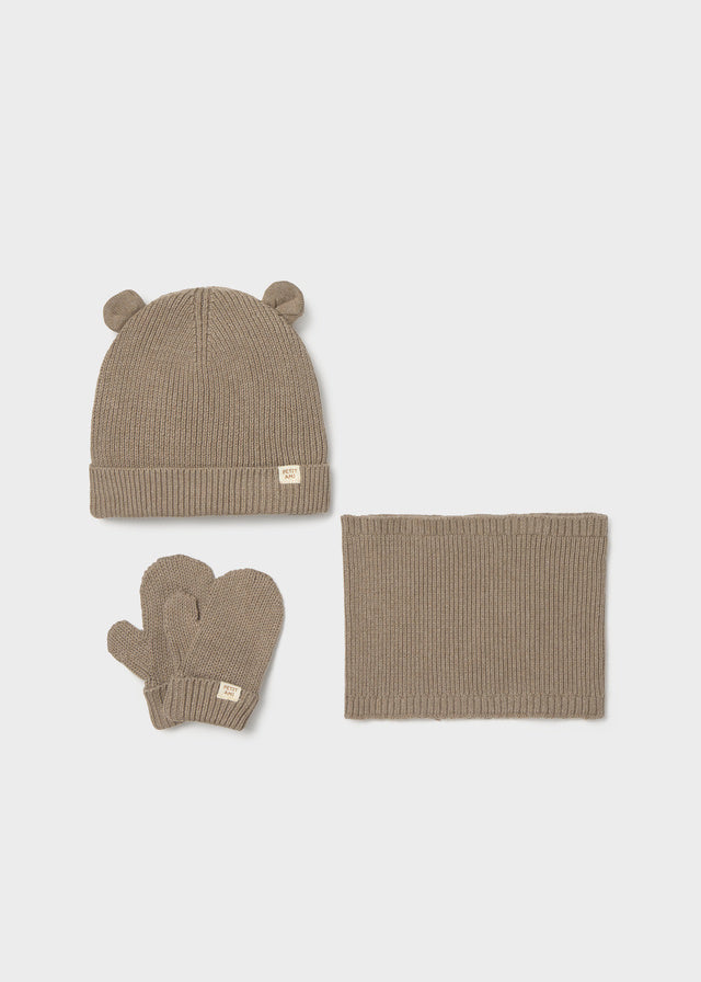 3-piece hat & neck set