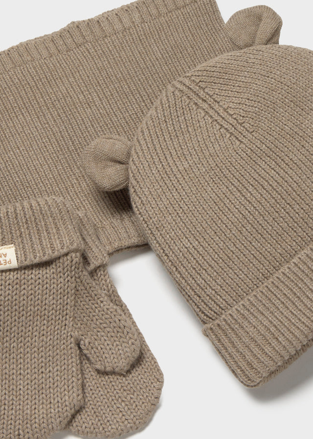 3-piece hat & neck set
