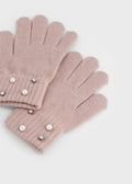 Pearl knit gloves