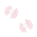 2PK NOVELTY BABY FAB® CLIPS: pink/white pom