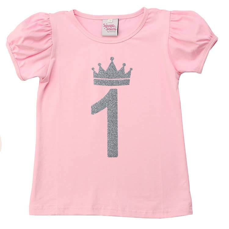 #1 Birthday Puff sleeve T shirt