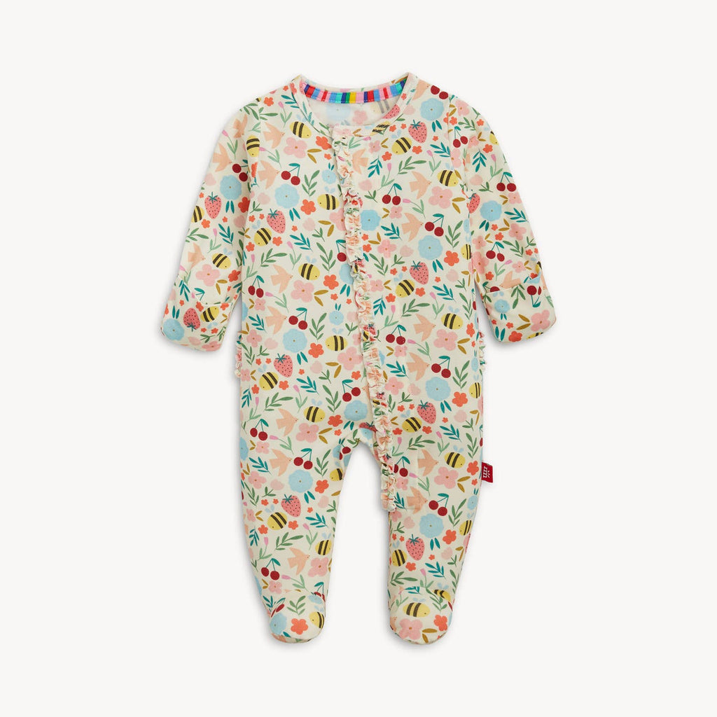 HONEY BLOSSOM MODAL MAGNETIC FOOTIE W RUFFLE