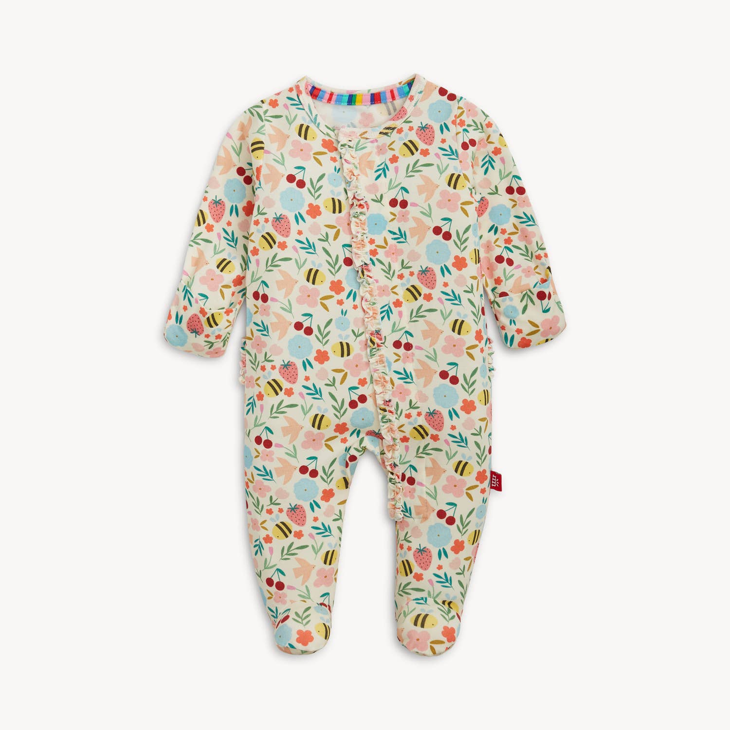 HONEY BLOSSOM MODAL MAGNETIC FOOTIE W RUFFLE