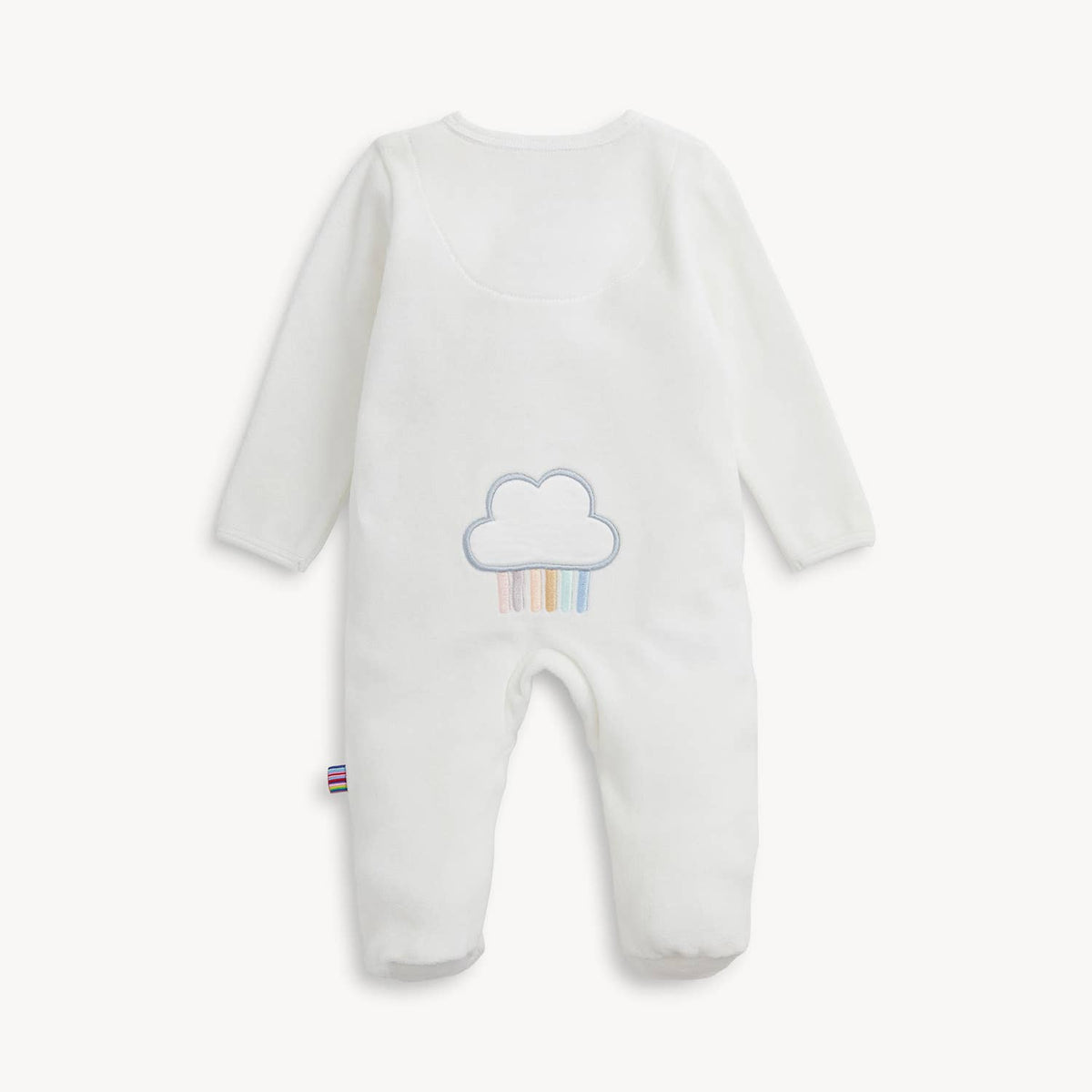 EMROIDERY GIRAFFE CREAM VELOUR FOOTIE