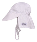 Kids UPF 50+ Girls and Boys Original Flap Hat with Ties