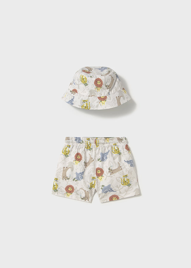 Swim shorts w/ bucket hat