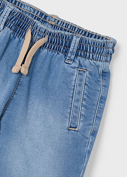 Boy Bermuda soft denim jogger