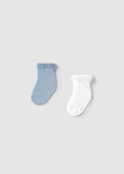 Dressy eyelet socks set