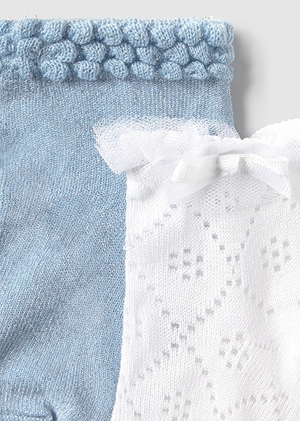 Dressy eyelet socks set