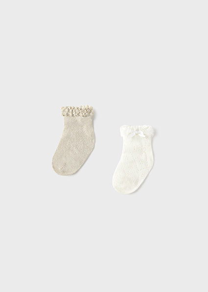Dressy eyelet socks set
