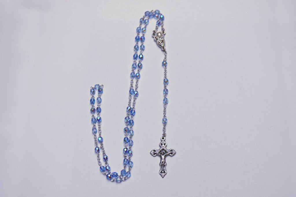Blue Crystal Rosary