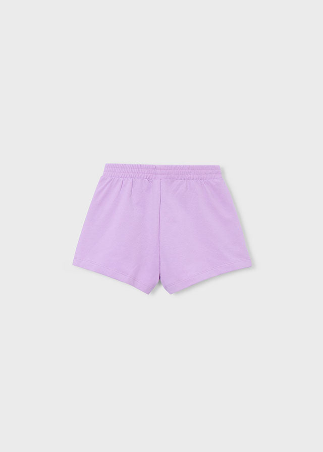 lilac chenille shorts
