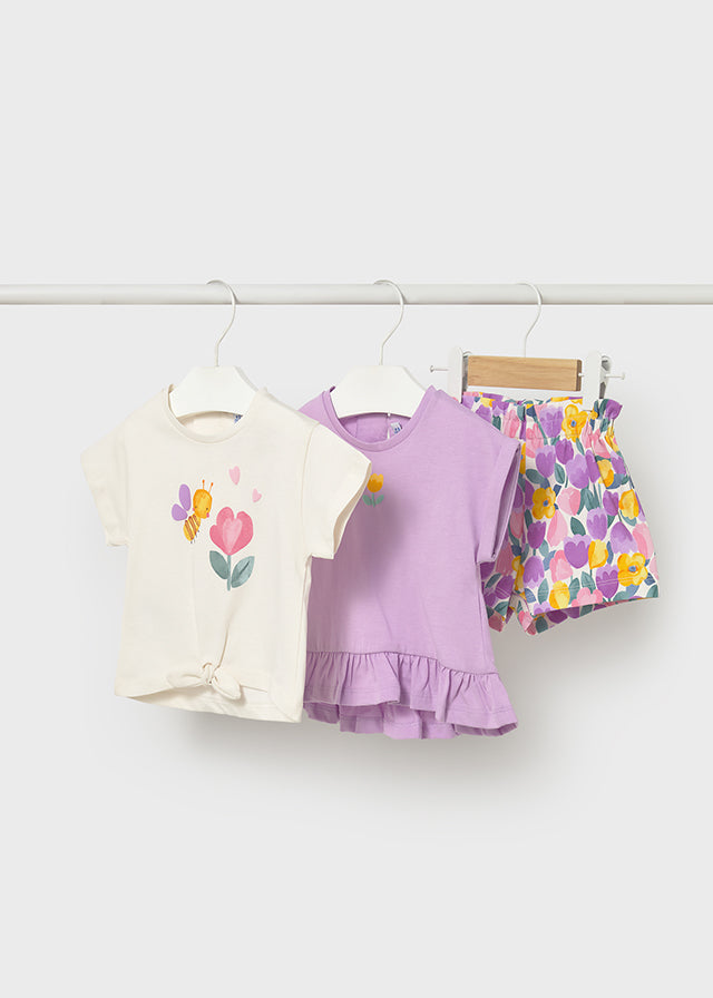 3 pcs short set