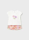 Printed shorts set