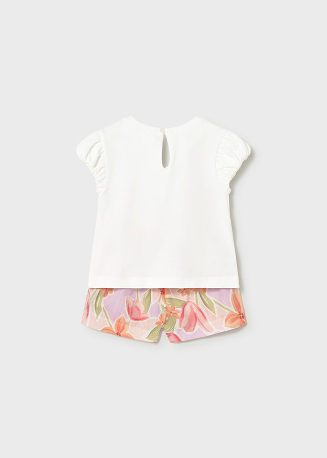 Printed shorts set