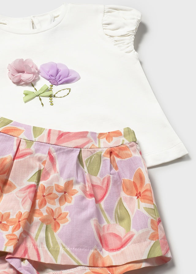 Printed shorts set