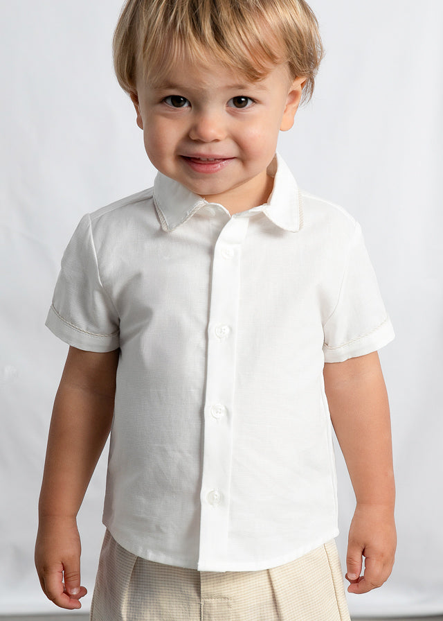 Linen suiting bermuda set