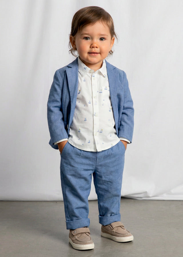 Linen suiting pants