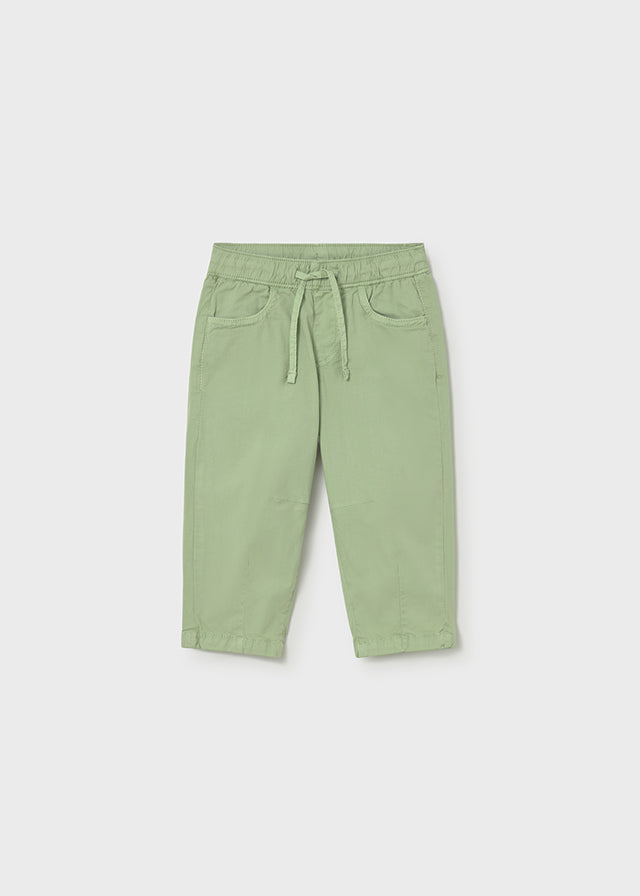 Poplin pants with elastane