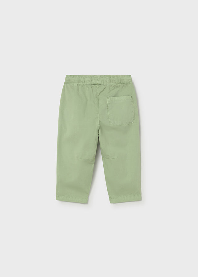 Poplin pants with elastane