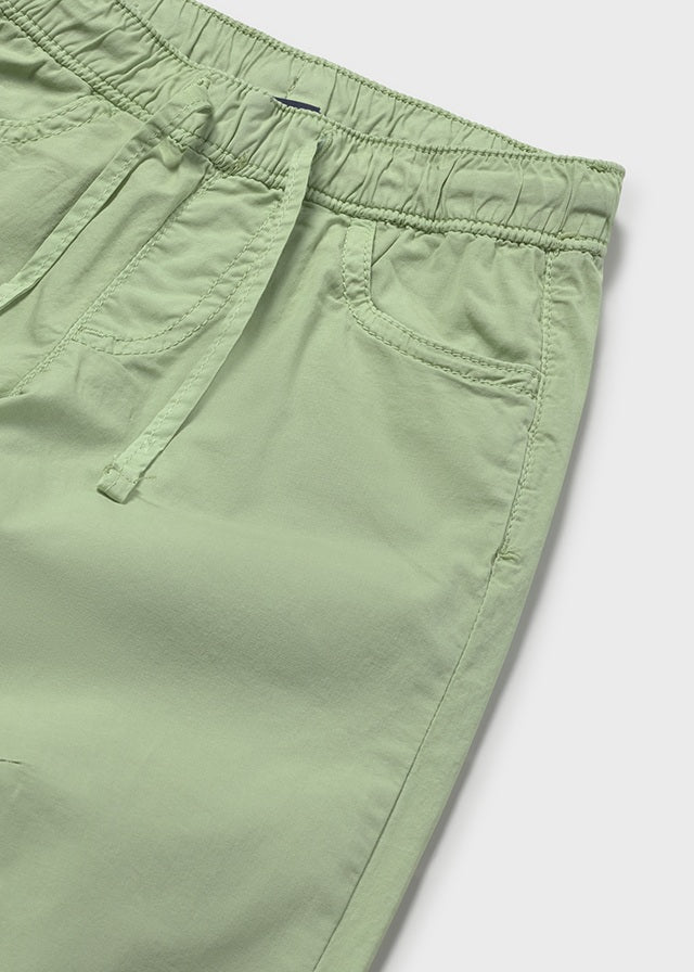 Poplin pants with elastane