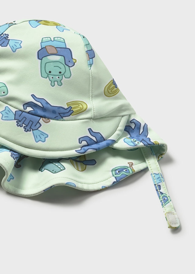 Bathing bodysuit w/ hat