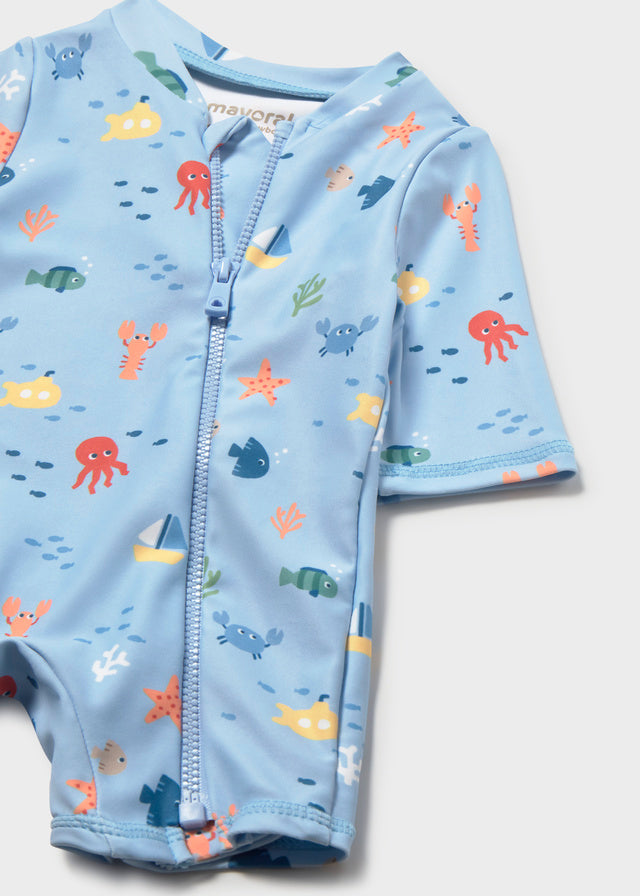 Bathing bodysuit w/ hat