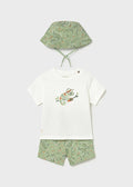 Knit set w/ bucket hat