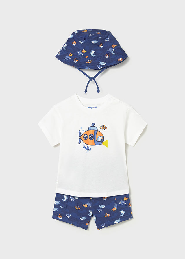 Knit set w/ bucket hat