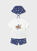 Knit set w/ bucket hat