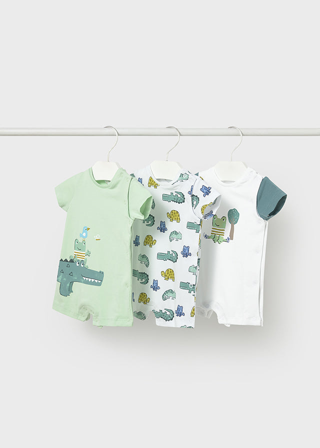 short onesie set of three