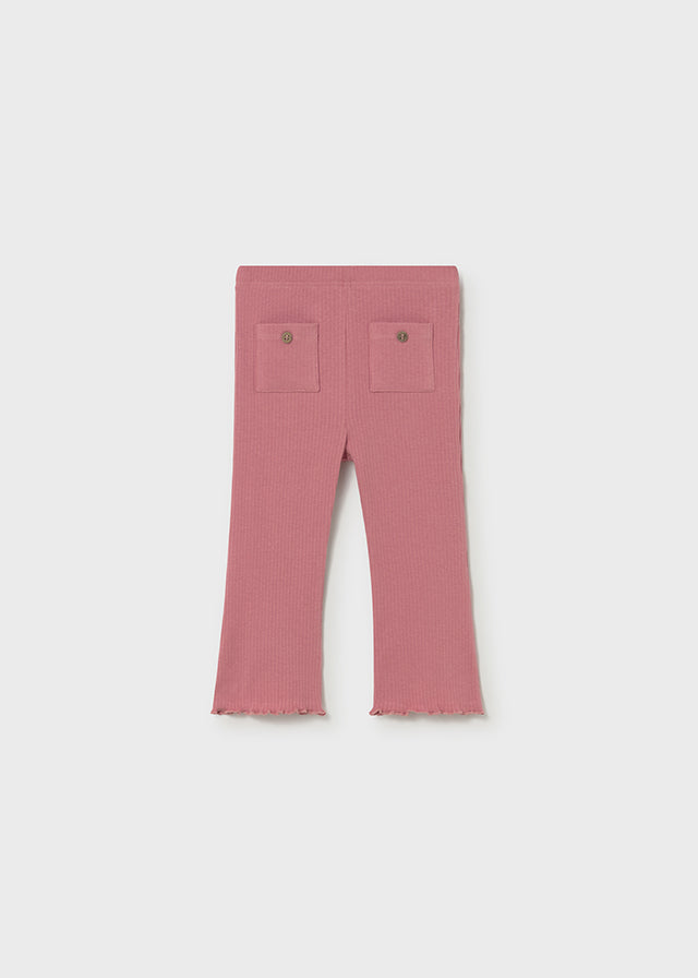 Ribbed flare legging