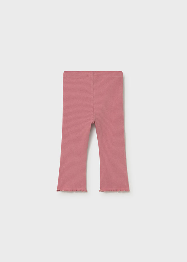 Ribbed flare legging