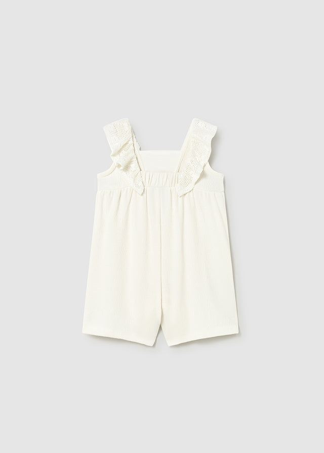 Jumpsuit with guipure lace