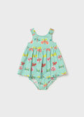 Printed dress with panty