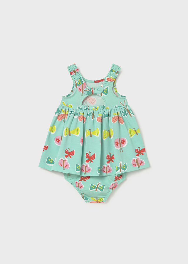 Printed dress with panty
